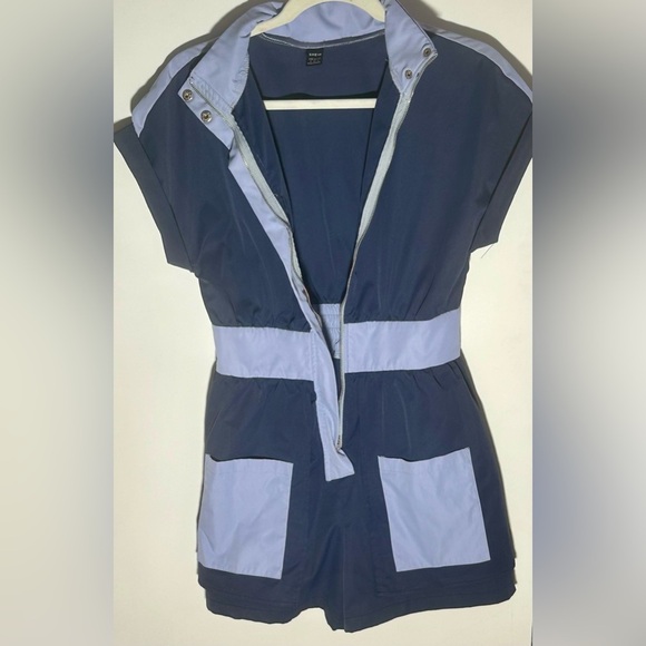 NWOT Colorblock Patched Pocket Romper - Picture 8 of 12